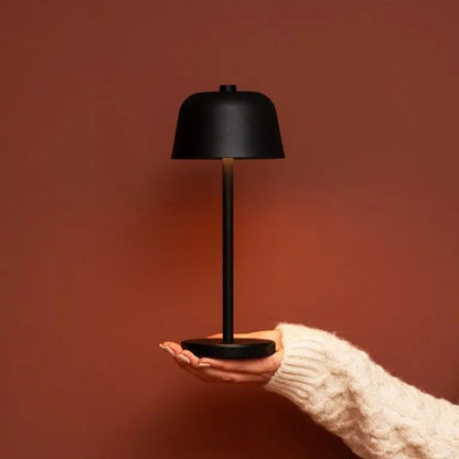 Rechargeable Table Lamp - Black Cordless Lamp with Dimmer