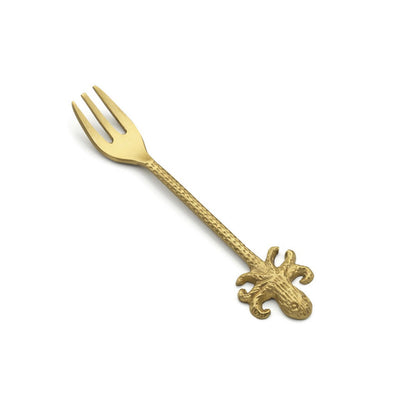 Gold Table Fork - Octopus Design - Small
