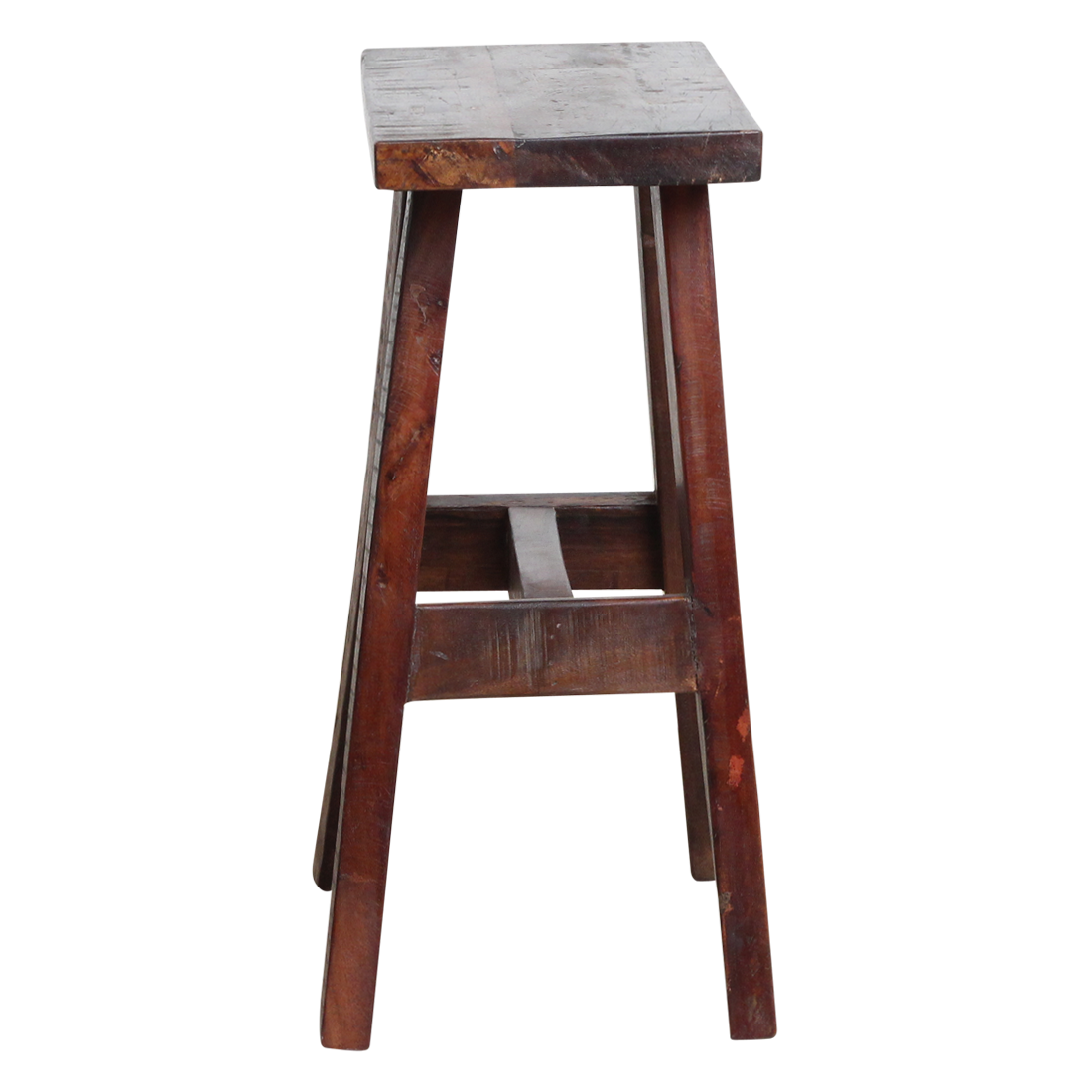 Recycled Wood Bench - Industrial 'Bus Stop' Style, Medium