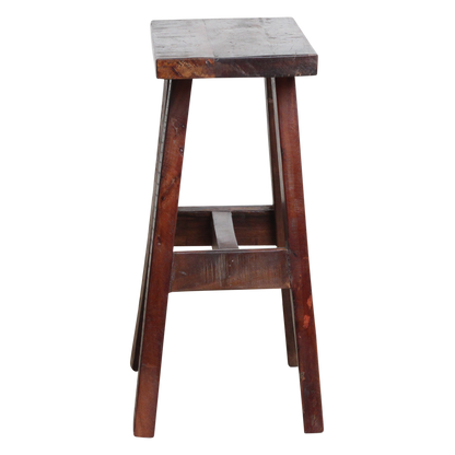 Recycled Wood Bench - Industrial 'Bus Stop' Style, Medium