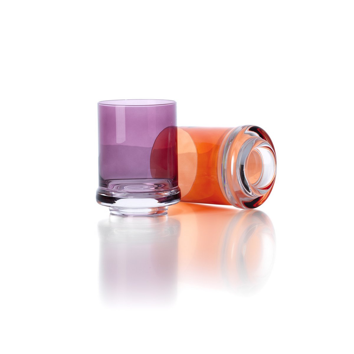 Recycled Glass Tumbler - Orange DOF Drinkware