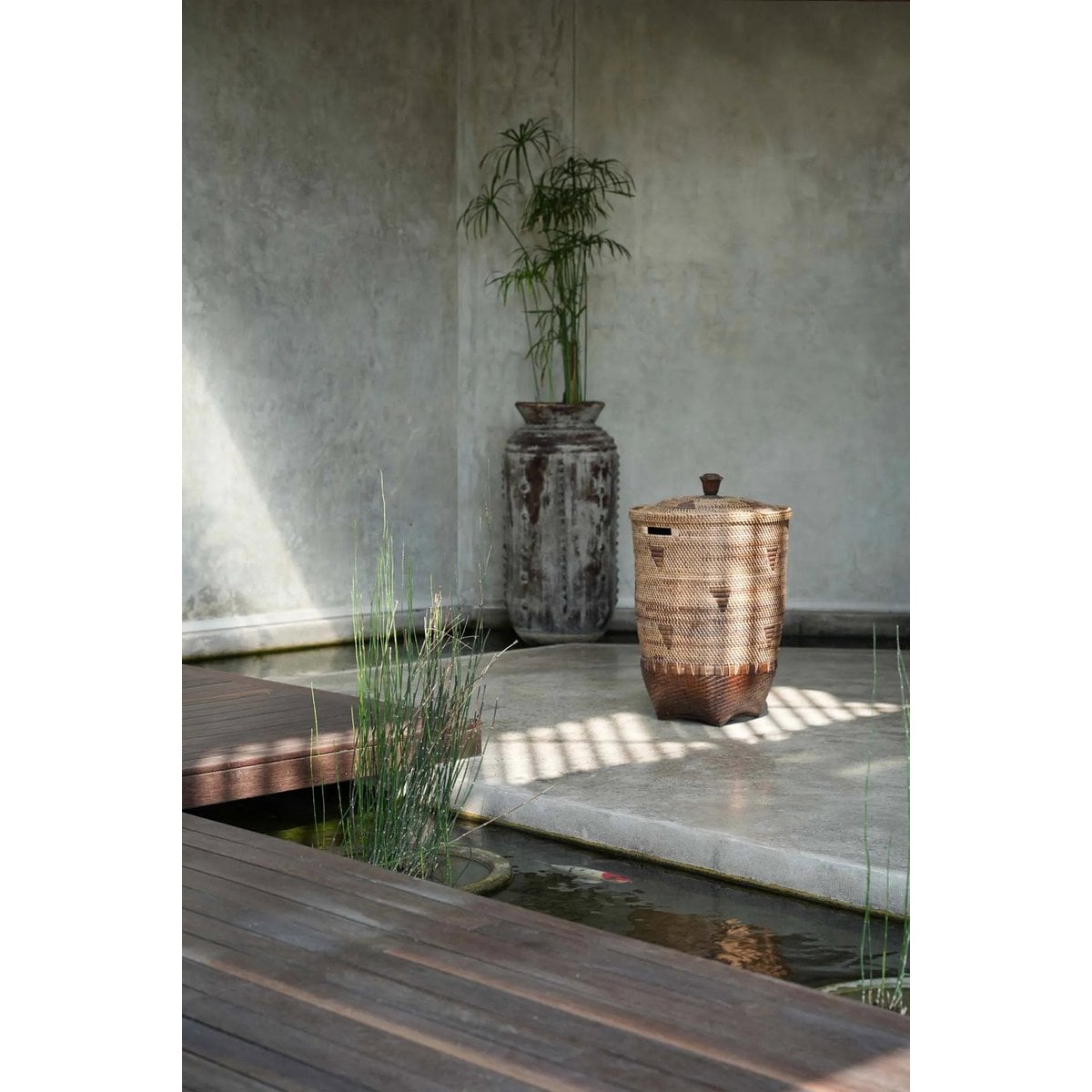 Rattan Laundry Basket XL – Colonial Style – Natural Brown