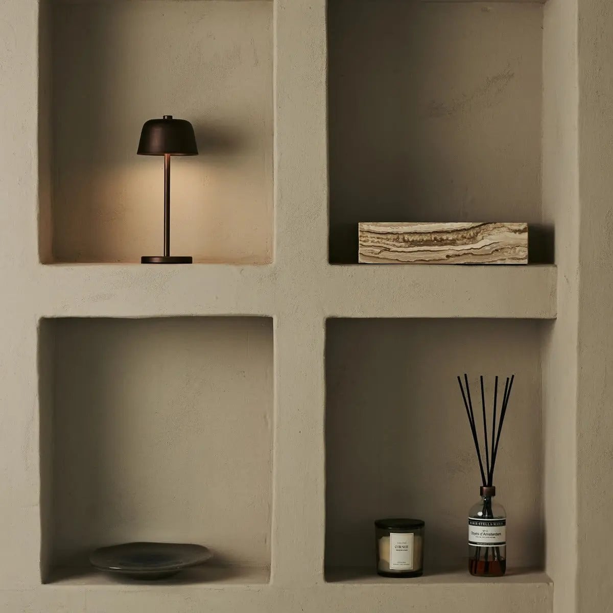 Espresso Brown Rechargeable Table Lamp | Cordless & Stylish Lighting