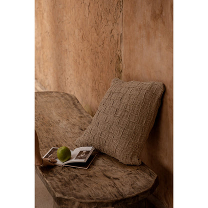 Funda de cojín The Linen Damier - Natural
