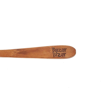 Teak Wood Ice Cream Spoon - Natural Handcrafted Dessert Spoon