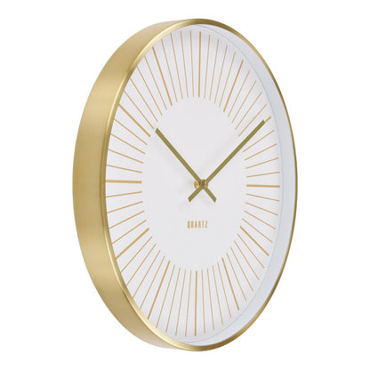 Takamaka Wall Clock - Gold, Aluminum/Glass, Ø40 cm