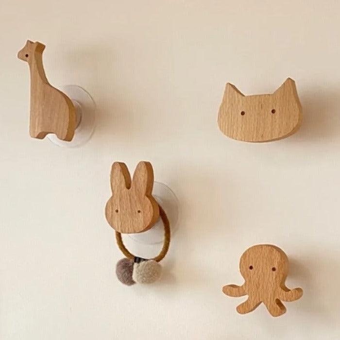 Animal Wood Hooks | Solid Wood, Beech - JUGLANA