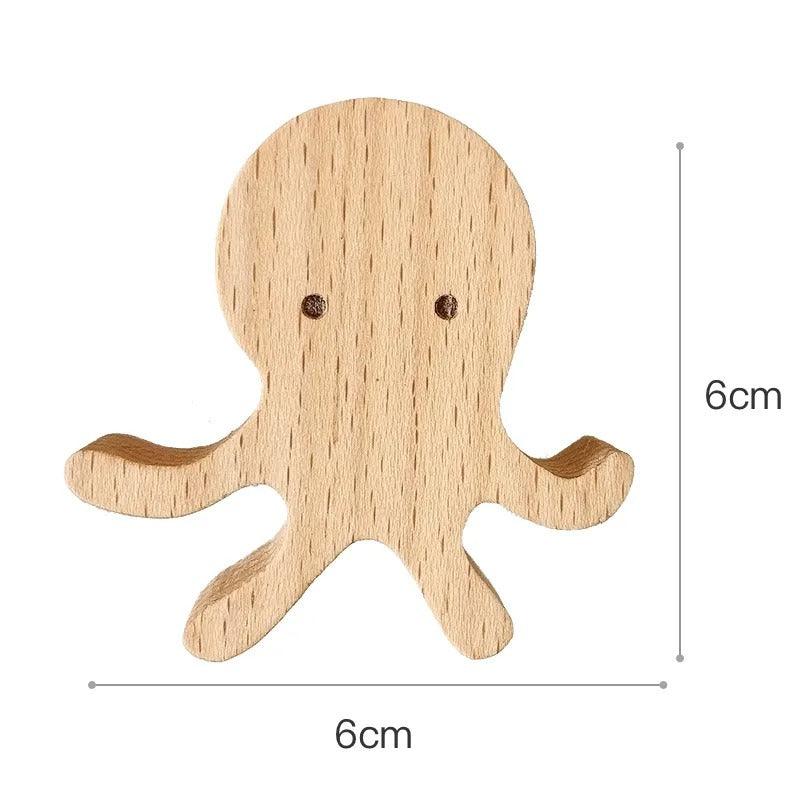 Animal Wood Hooks | Solid Wood, Beech - JUGLANA