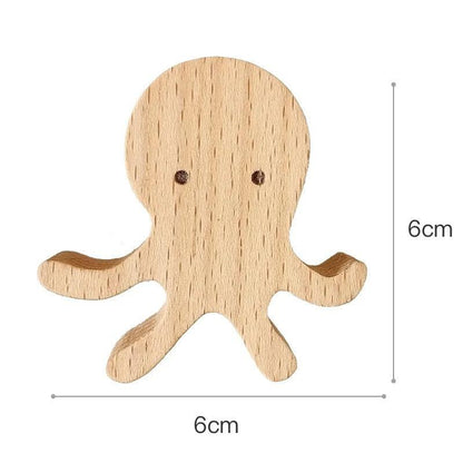 Animal Wood Hooks | Solid Wood, Beech - JUGLANA