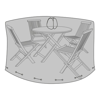 Polyester Round Table Cover - Water Repellent, 180cm, Black