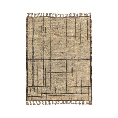 Afghan Wool Area Rug - Handwoven Vintage Design, 320 x 258 cm