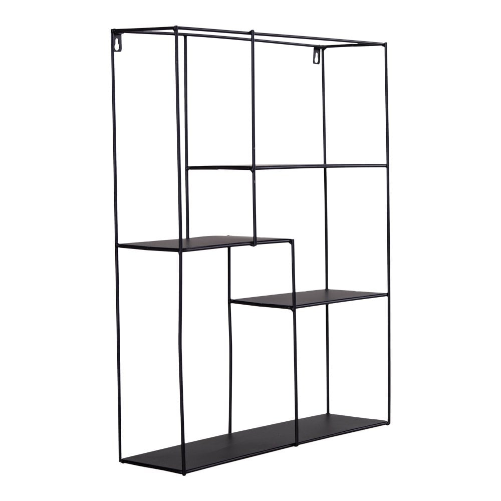 Mons Shelf - Noir, Acier, 40,5x10,5x50 cm