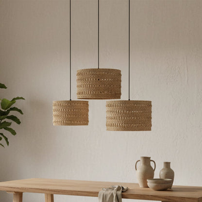 Seagrass Pendant Light - Natural Herba Hanging Lamp, Medium Size