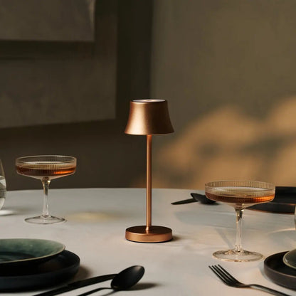 Combi Set Professional | 8 x De Pijp Mini Copper Rechargeable Table Lamps & 1 x Central Station Charging Station
