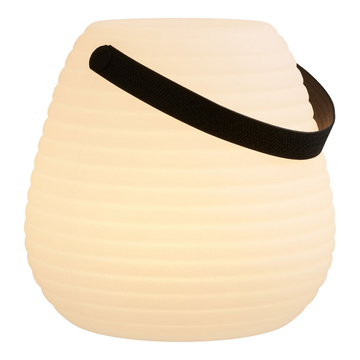 LED Table Lamp - Rechargeable White Derry Lamp, 21cm