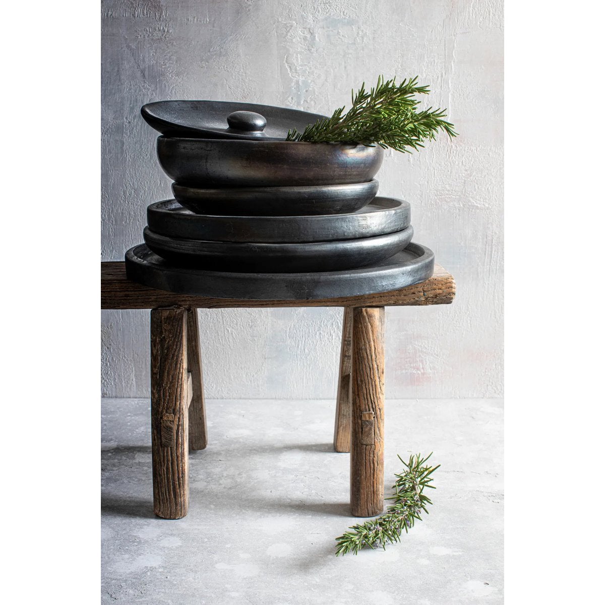 El Plato Hondo Quemado - Negro - M
