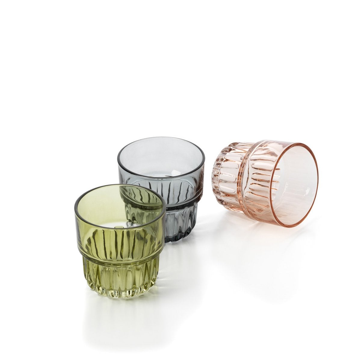 The Faceted Tumbler - Smoky Grey