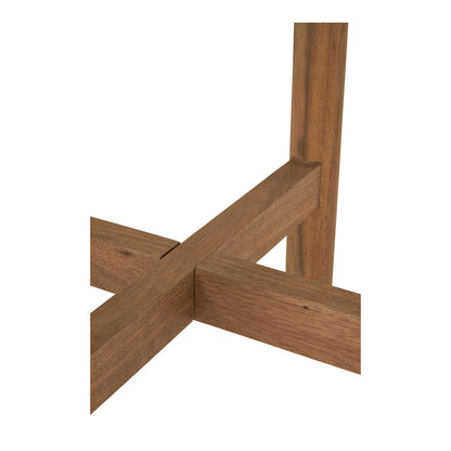 Terracina Side Table - Natural/White, Acacia/Terrazzo, ø37x46 cm