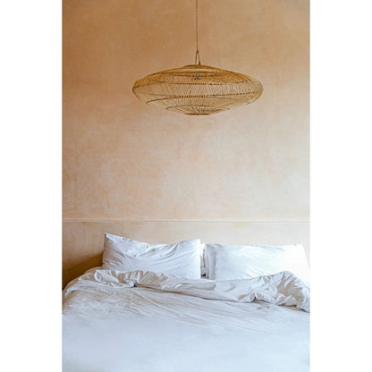 Rattan Pendant Light - Natural Macaron Style, Large