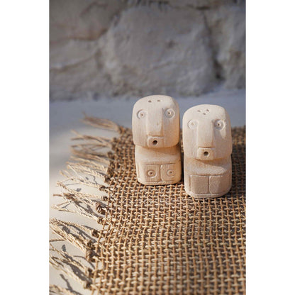 Sandstone Salt & Pepper Shakers - Stone Men Design