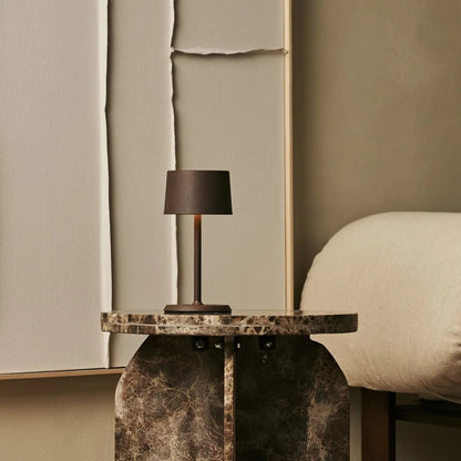 David Mocha Brown Rechargeable Table Lamp 2 in 1 with Adjustable Height | Dimmable & Cordless