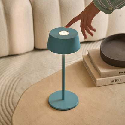 Hugo Amsterdams Blue Rechargeable Table Lamp | Dimmable, Stylish & Cordless