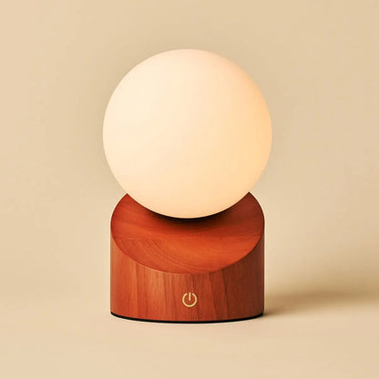 Morris Chestnut Brown Rechargeable Lamp | Stylish, Cordless & Sustainable Design