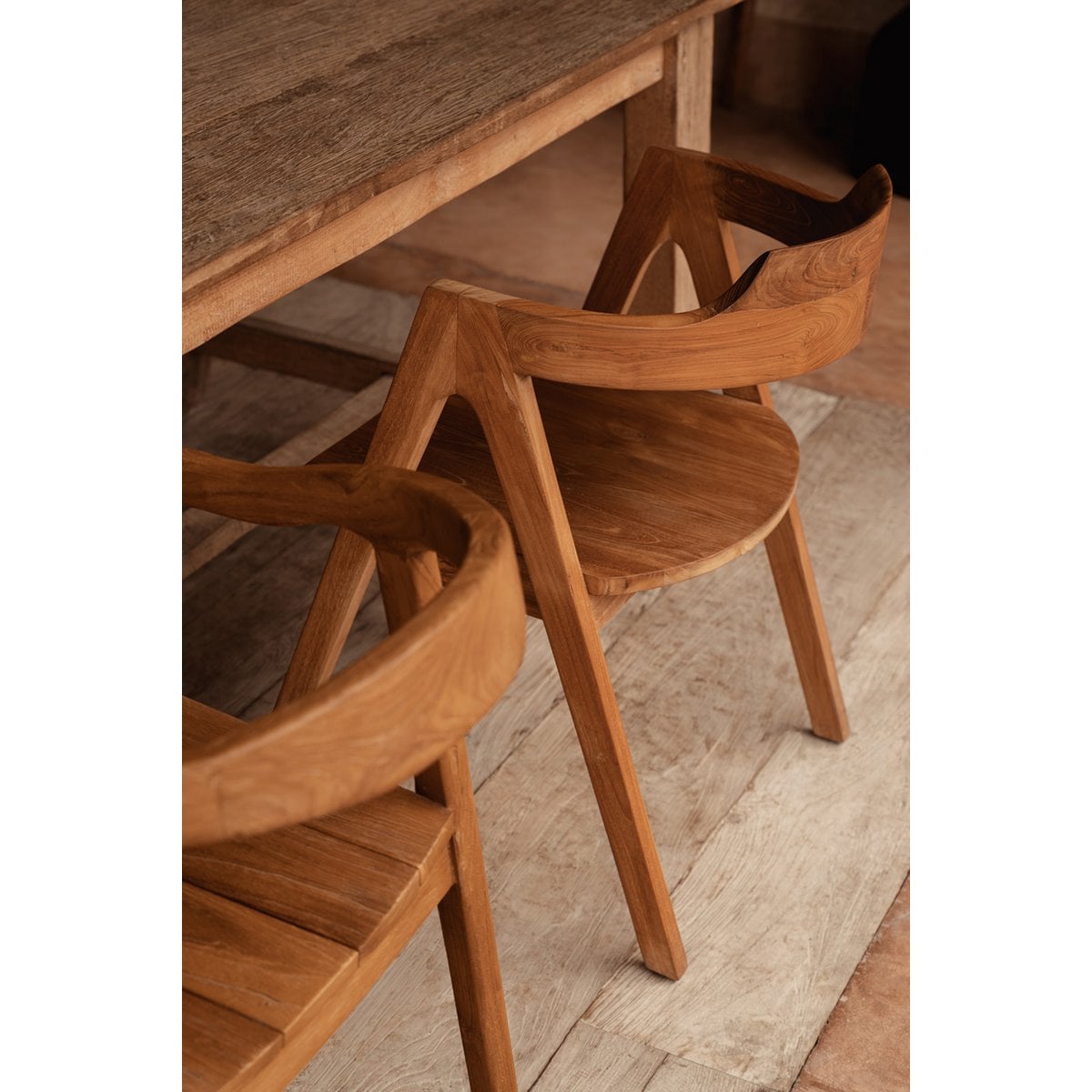 Teak Outdoor Dining Chair - Nihi Sumba Elegant Design