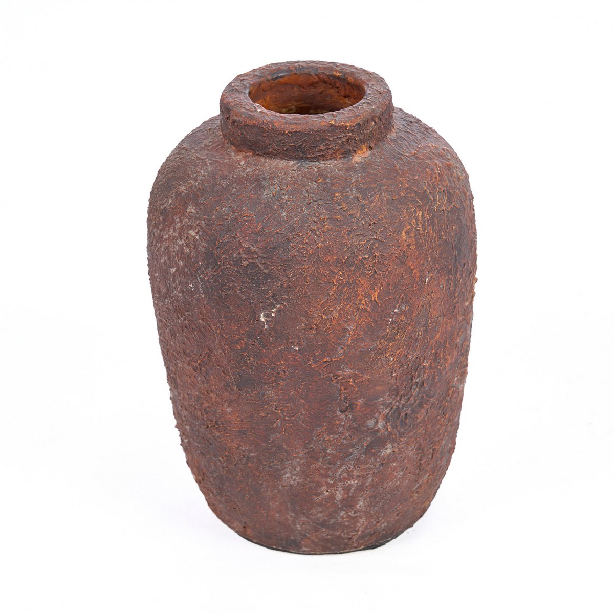 Terracotta Vase - Burgundy Clay Echo Vase - Small