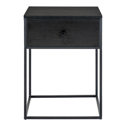 Vita Side Table - black, steel, 40x40x55cm
