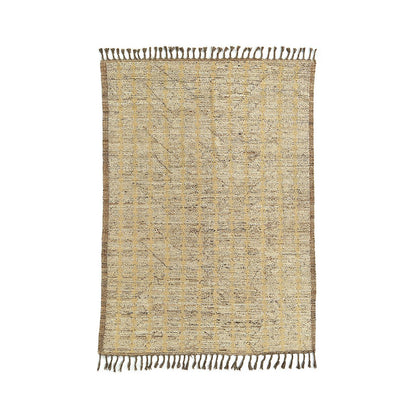 Wool Afghan Area Rug – Handwoven, 307 x 212 cm, Natural Dye