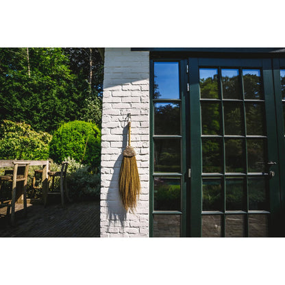Raffia Broom - Natural Fiber Hand Broom for Gentle Cleaning