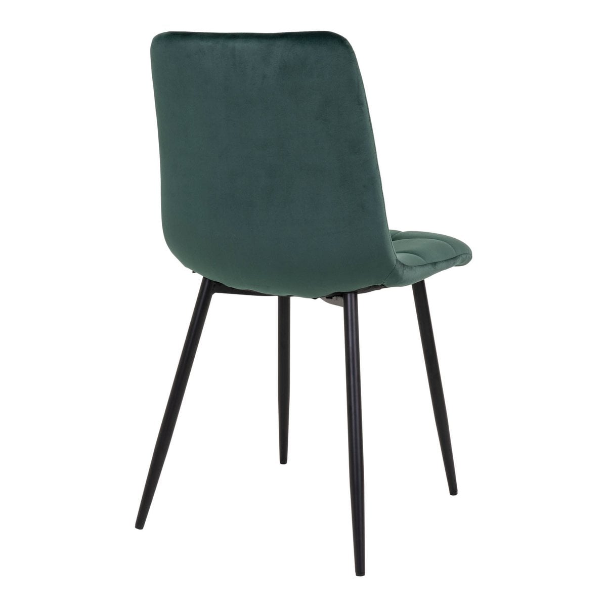 Middelfart Dining Chair - Polyester Velvet, Steel, Dark Green - Set of 2