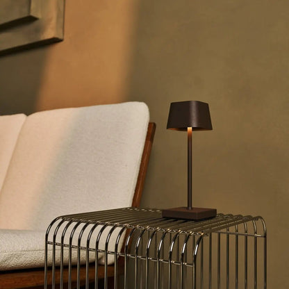Combi Set Professional | 4 x Sarphati Mini Mocha Brown Rechargeable Table Lamps & 1 x Amstel Charging Station