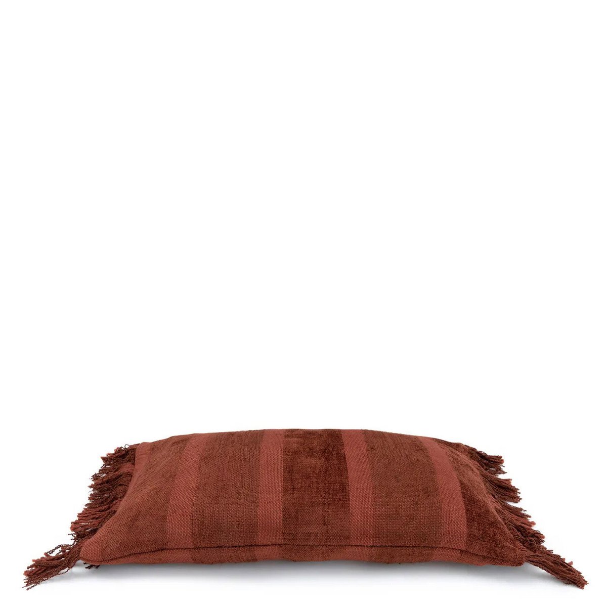 Velvet Cushion Cover - Burgundy Oh My Gee Lumbar Pillow - 30x50cm