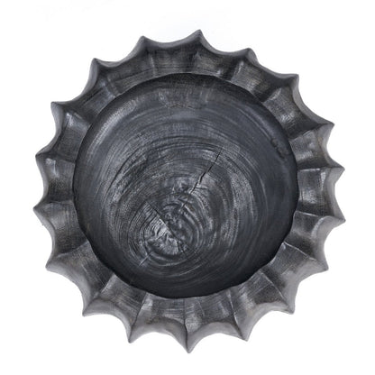 Mango Wood Decorative Bowl - Black Kuro Kabocha