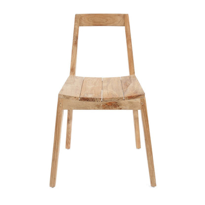 Teak Dining Chair - Natural Wood Outdoor Seating