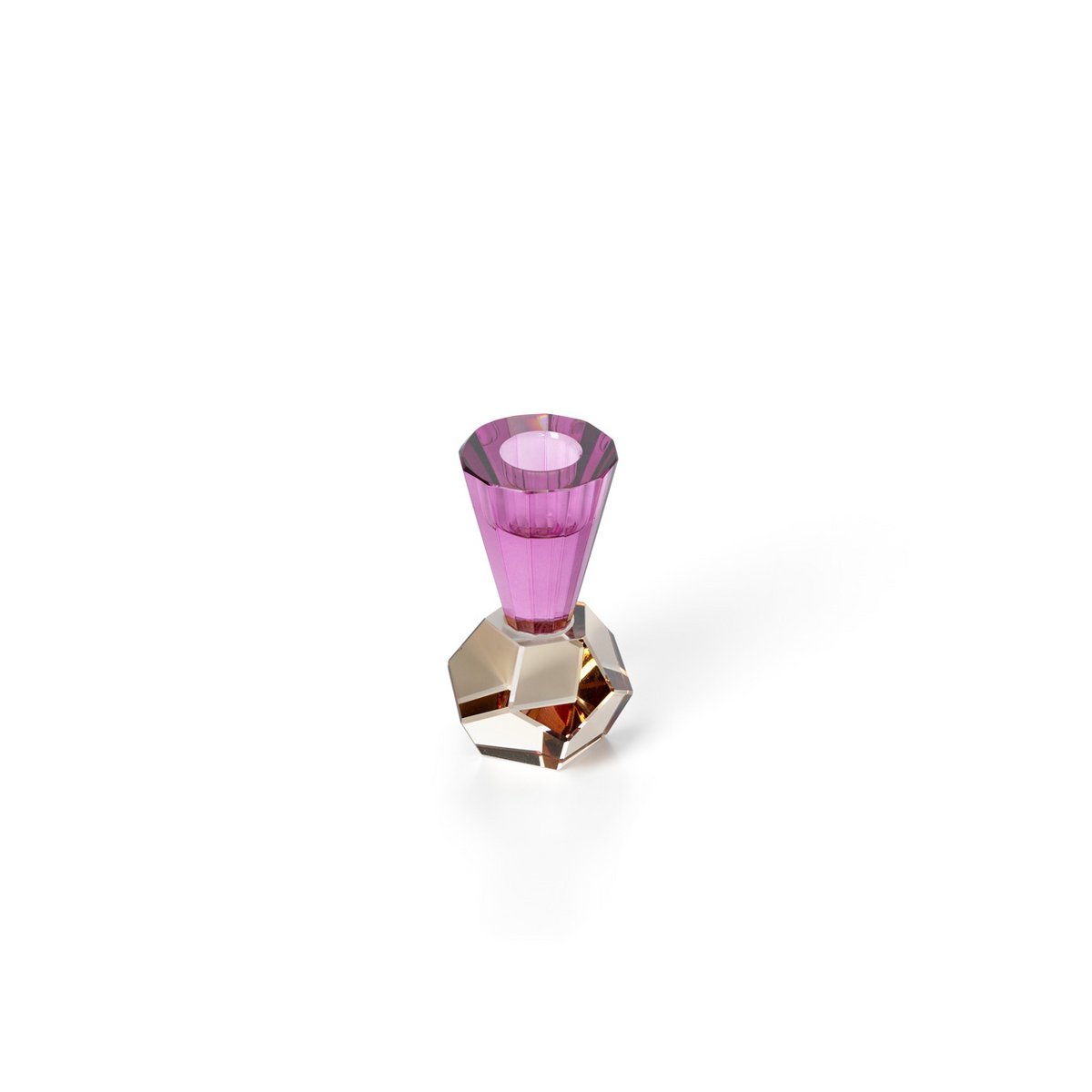 Crystal Tea Light Holder - Amethyst Flame Candle Holder