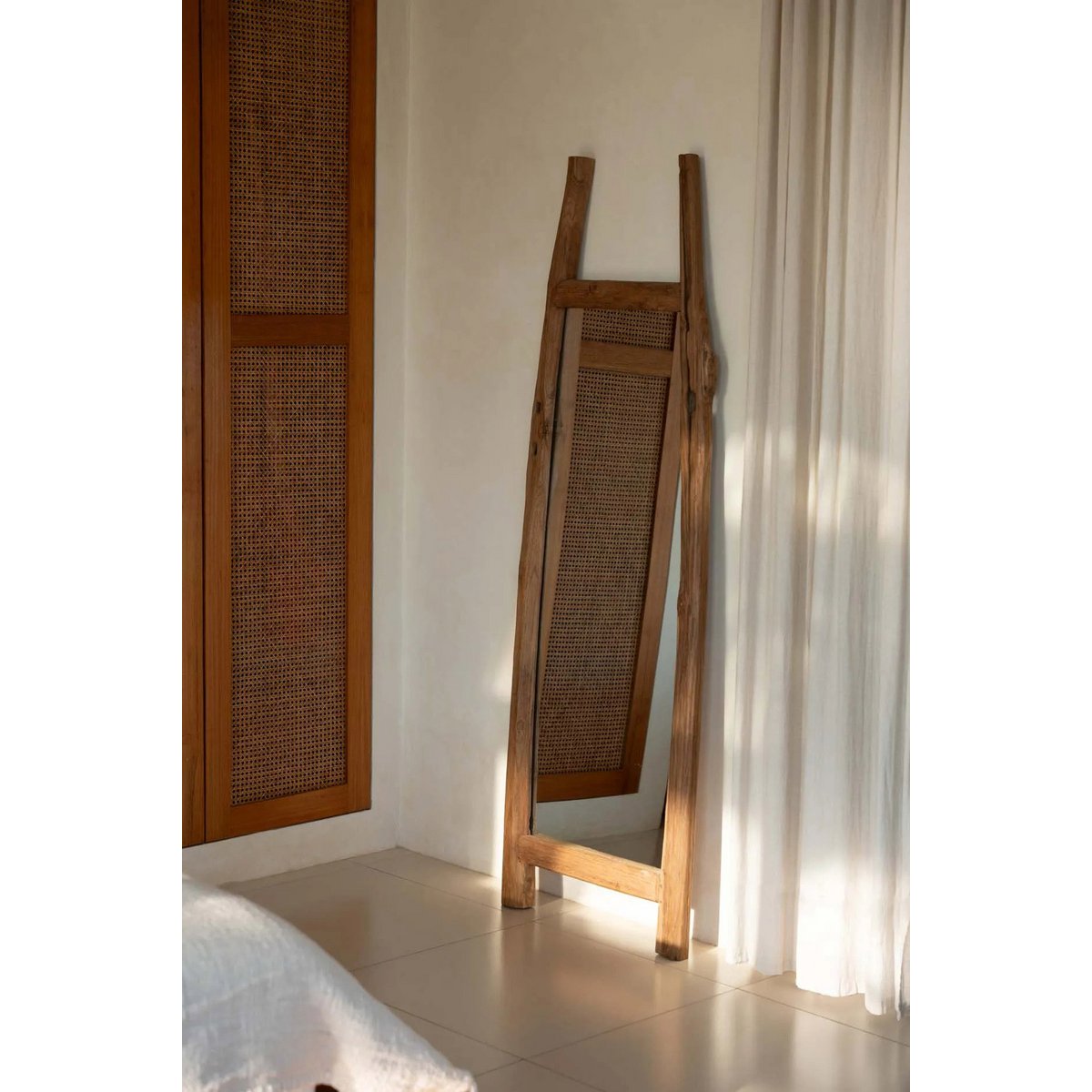 Full Length Dressing Room Mirror - Natural Finish