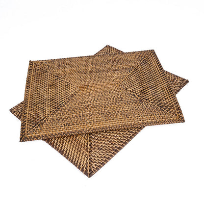 The Colonial Rectangular Placemat - Natural Brown