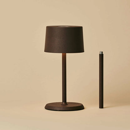 David Mocha Brown Rechargeable Table Lamp 2 in 1 with Adjustable Height | Dimmable & Cordless