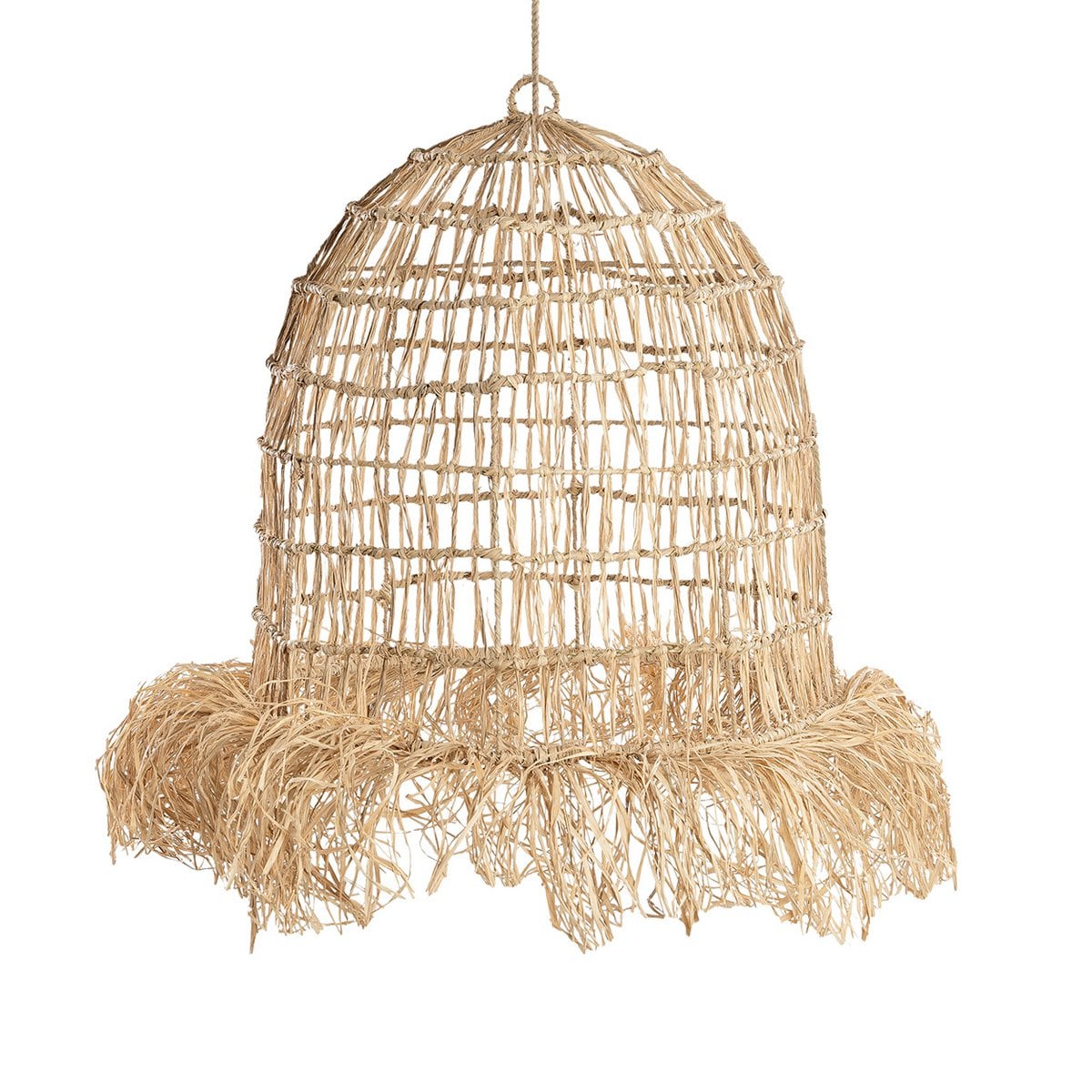 Rattan Pendant Lamp - Natural Woven Casita Design - Large