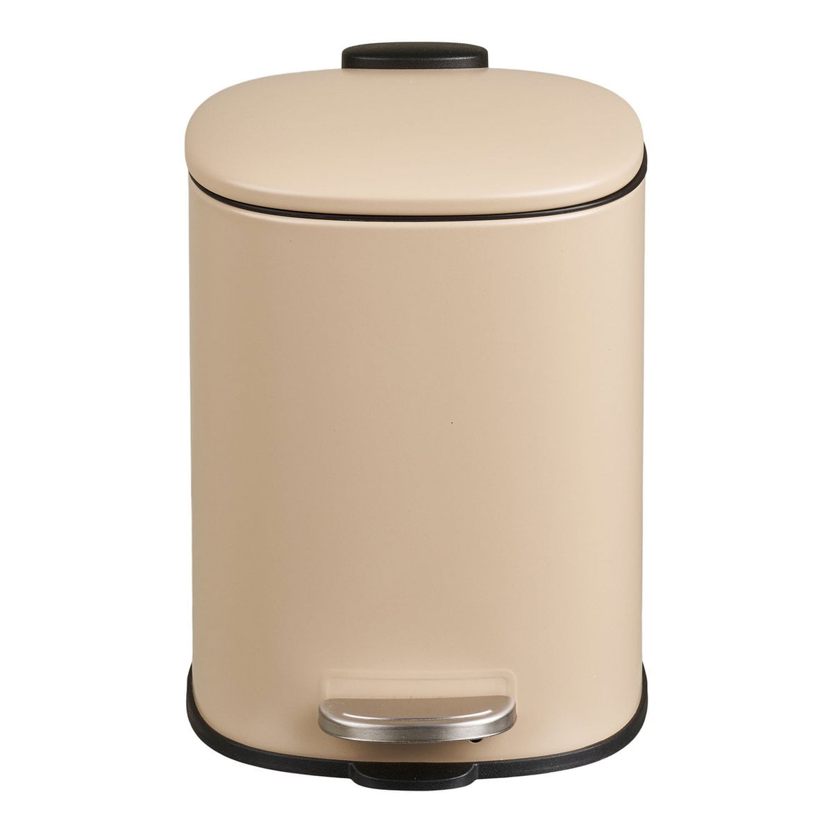 Lodi Pedal bin with soft close, metal, beige, 3l