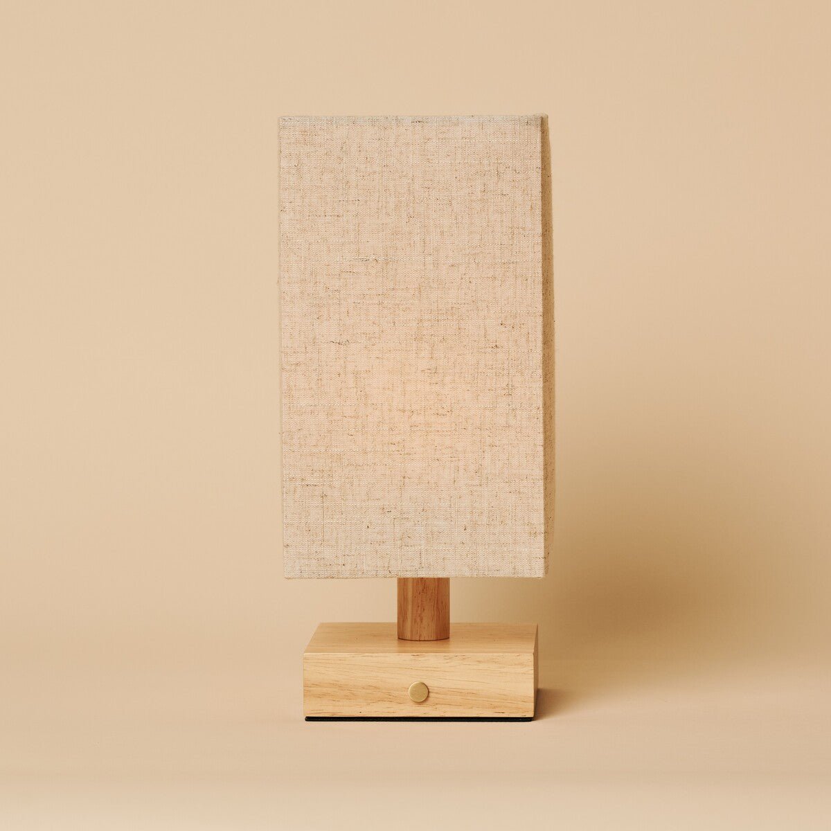 Bob Light Brown Cordless Wooden Table Lamp | Dimmable, Rechargeable & Up 100 Hours Battery Hours