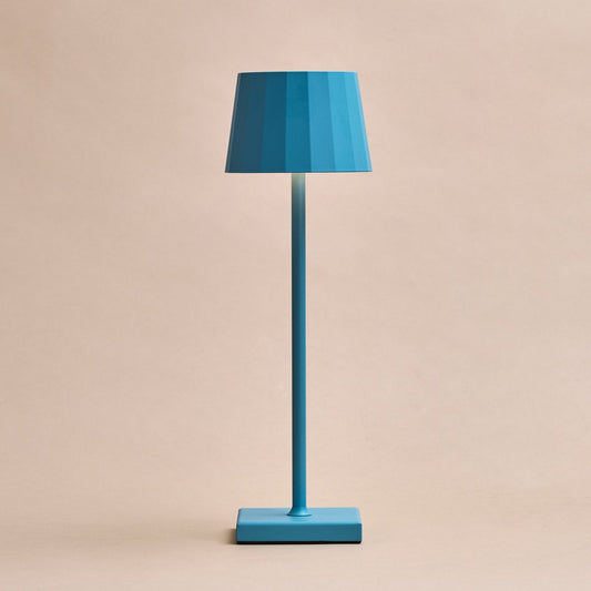William Amsterdams Blue Rechargeable Table Lamp | Dimmable, 120-Hour Battery & USB-C