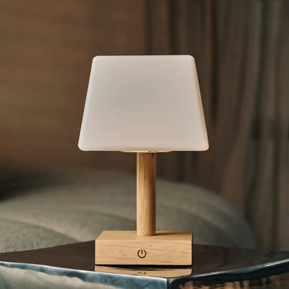 Tommy Light Brown Wooden Table Lamp | 3 Light Modes, Elegant & Sustainable