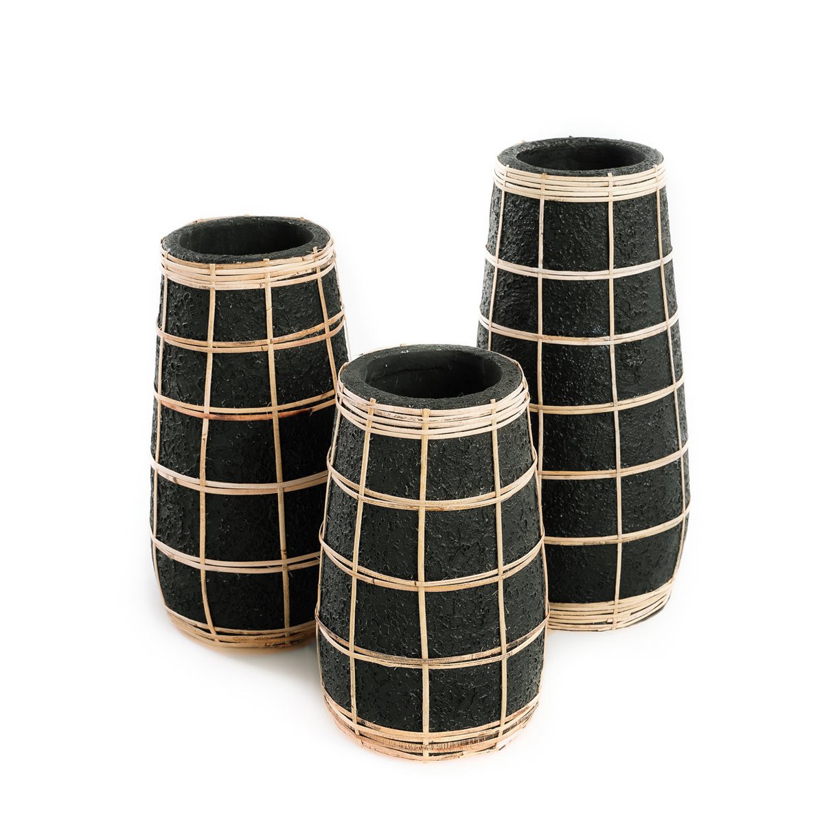 Le Vase Cutie - Naturel Noir - M