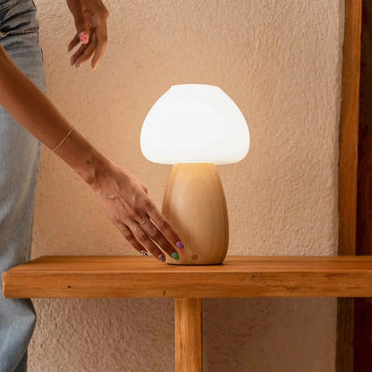 Rechargeable Bear Table Lamp - Brown Cordless Dimmable Night Light