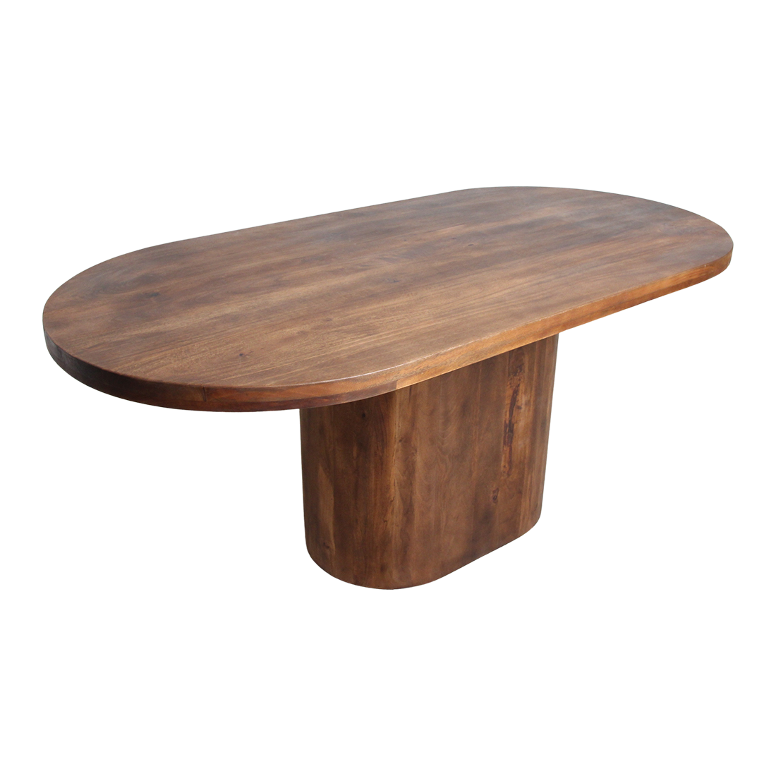 Mango Wood Dining Table - Bullnose Oblong - 180-240 cm