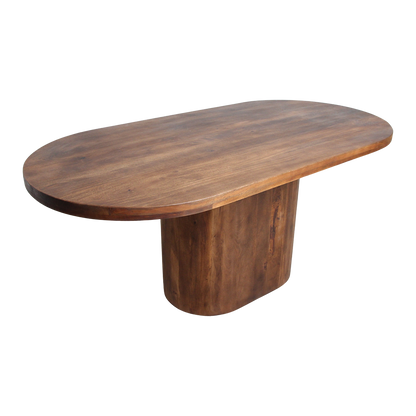 Mango Wood Dining Table - Bullnose Oblong - 180-240 cm